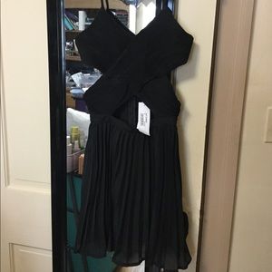 NEW Nasty Gal Black cut out dress